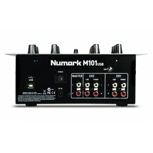 Mesa de mezclas Numark M101USB 2 canales USB ecualizador 2 bandas negro plata