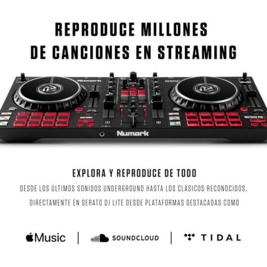 Controladora DJ Numark Mixtrack Pro FX Jog Wheels 6 pulgadas 16 Pads Efectos Serato DJ