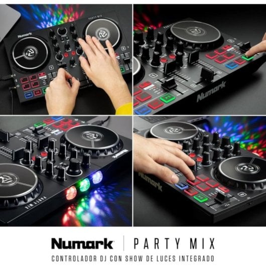 Controladora DJ Numark Party Mix II USB Iluminación LED Streaming