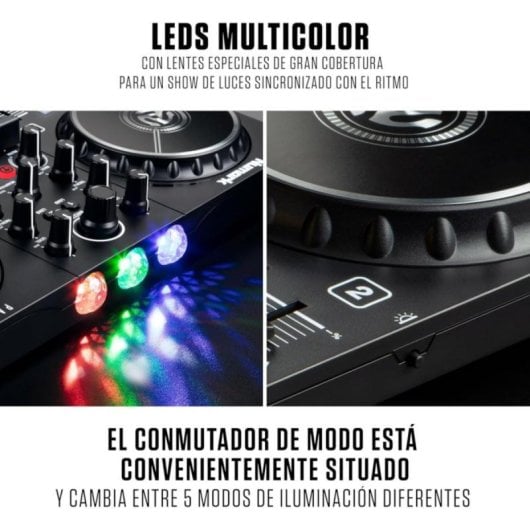 Controladora DJ Numark Party Mix II USB Iluminación LED Streaming