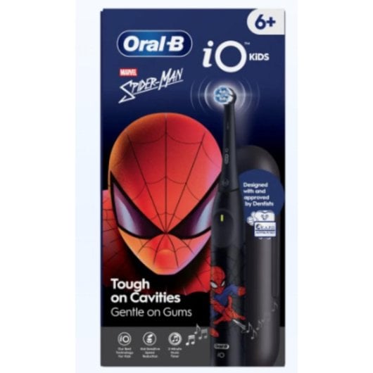 kinderzahnbürste Elektrisch Oral-B iO2 Kids Spiderman 3 Modi Drucksensor Timer Reiseetui