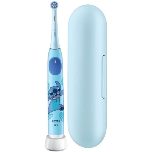 Elektrische Zahnbürste Oral-B iO 6+ Kids Blau Mikro-Vibrationen LED-Display Reiseetui