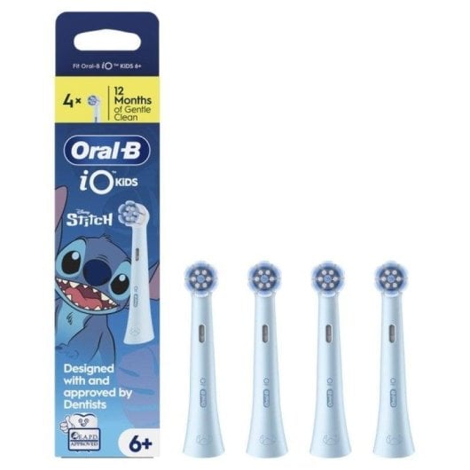 Cabezal de recambio Oral-B iO Kids 6+ Stich Pack de 4 unidades