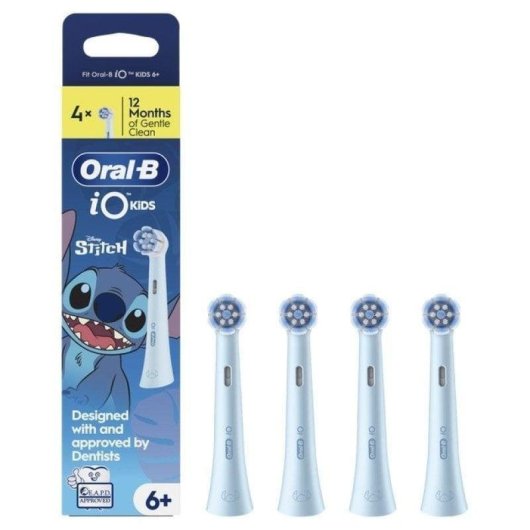 Aufsteckbürste Oral-B iO Kids 6+ Stitch 4 Einheiten Extra Weich Figuren