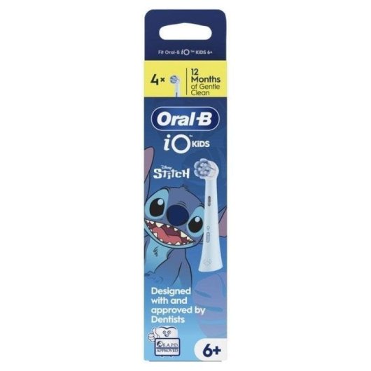 Aufsteckbürste Oral-B iO Kids 6+ Stitch 4 Einheiten Extra Weich Figuren