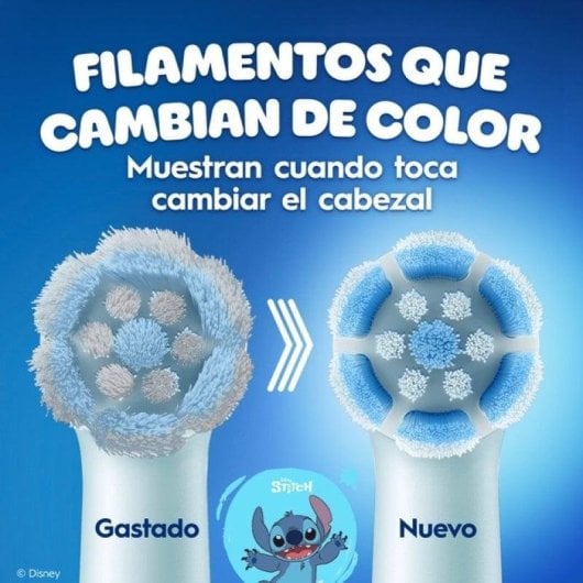 Cabezal de recambio Oral-B iO Kids 6+ Stich Pack de 4 unidades