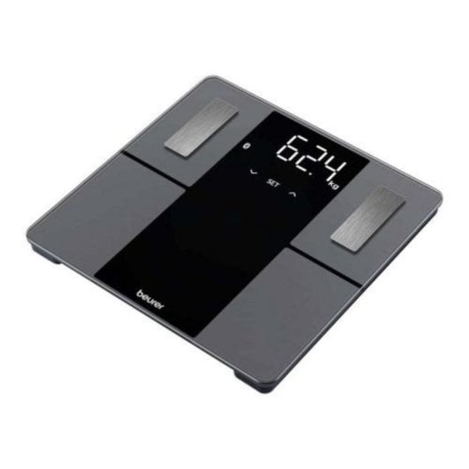 Balança Digital Negra Bluetooth com Ecrã LCD 180 kg IMC Conexão Smartphone