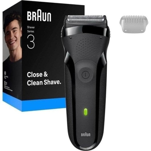 Rasoio Elettrico Viso Braun Series 3 300S Senza Filo 30min Impermeabile Ricarica Rapida
