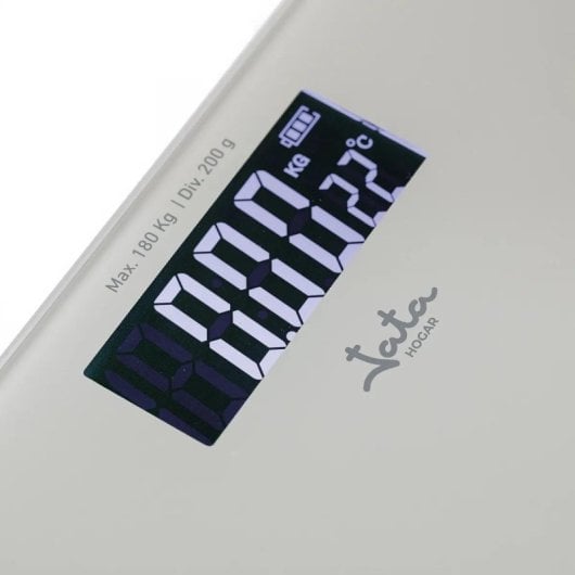 Báscula personal electrónica JATA HBAS1504 Bluetooth iOS Android Blanco 180kg vidrio templado