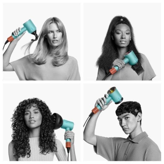 Secador de Cabelo Profissional Dyson Supersonic Nural HD16 1600W 4 Temperaturas 3 Velocidades com 5 Acessórios Ciruela