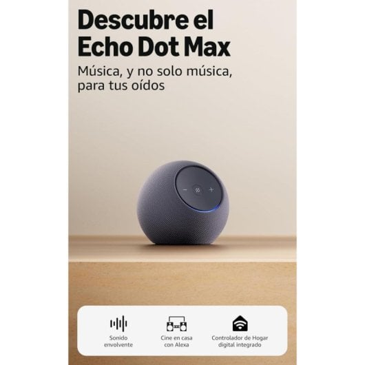 Altavoz inteligente Amazon Echo Dot Max Alexa con sonido envolvente Grafito