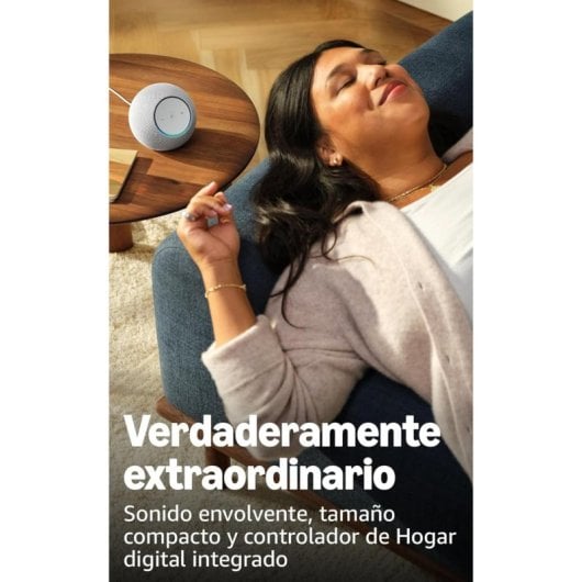 Enceintes Amazon Intelligentes WiFi Alexa Contrôle Domotique Son Surround Blanc