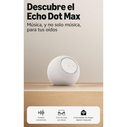 Enceintes Amazon Intelligentes WiFi Alexa Contrôle Domotique Son Surround Blanc