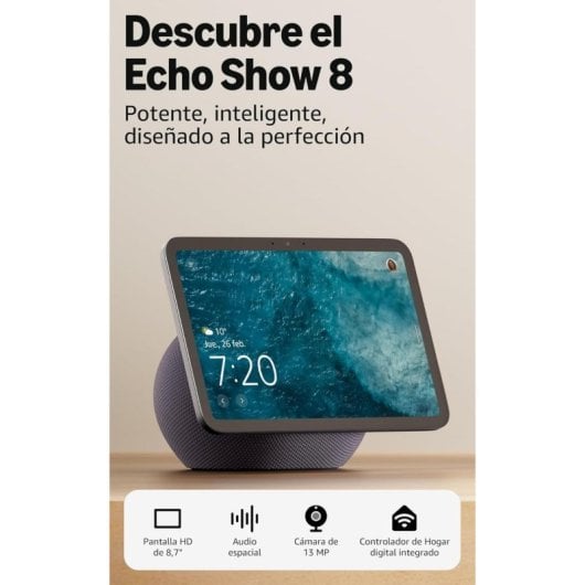 Altavoz inteligente Amazon Echo Show 8 Pantalla táctil HD 8.7" con Alexa Gris Grafito