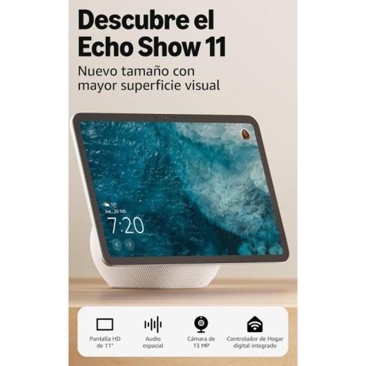 Altoparlante Amazon Smart Display WiFi Audio Spaziale 11" Touch Alexa