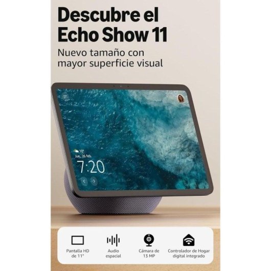 Haut-parleurs Amazon Smart Display Wi-Fi Bluetooth stéréo Alexa 11 pouces