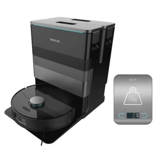 Aspirateur robot laveur Conga X70 avec vidange automatique + balance de cuisine CookControl 8000