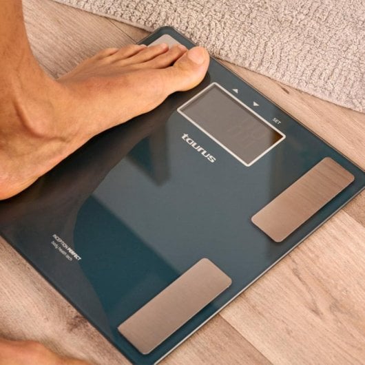 Báscula personal Taurus Inception Perfect analítica LCD cristal templado 180 kg verde