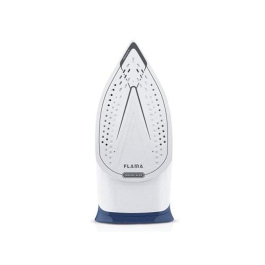 Plancha de vapor QUO Pro Steam 2600W azul y blanco cerámica función vertical