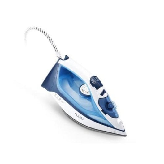 Plancha de vapor QUO Pro Steam 2600W azul y blanco cerámica función vertical