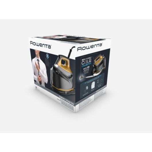 Centro de planchado Rowenta DG7644 2200W Microsteam 400HD Láser 6,4bar 325g/min Negro/Dorado