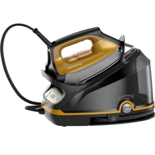 Centro de planchado Rowenta DG7644 2200W Microsteam 400HD Láser 6,4bar 325g/min Negro/Dorado
