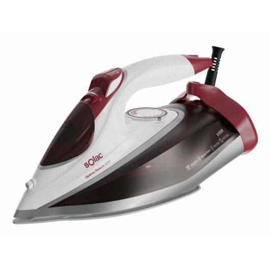 Ferro a vapor Solac Optima Relieve 3100 Cerâmica 3100W Golpe de vapor 220g Vermelho/Branco