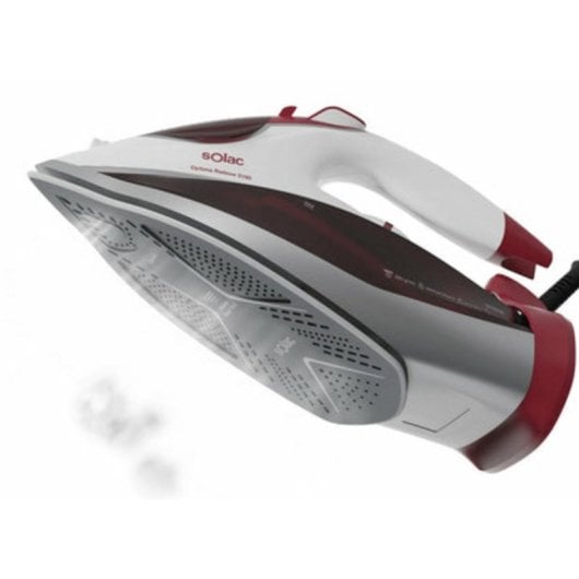 Ferro a vapor Solac Optima Relieve 3100 Cerâmica 3100W Golpe de vapor 220g Vermelho/Branco
