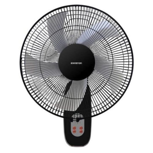 Ventilador de pé QUO 40 cm 45W 5 pás Oscilante Preto Comando Remoto