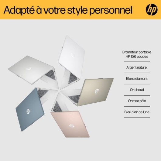 Portable HP 15-fc0155nf 15.6" AMD Ryzen 5 7520U 8GB 512GB SSD Radeon Graphique Clavier FR