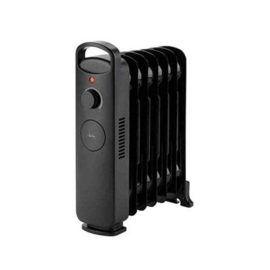 Radiador Eléctrico 7 Elementos 850W compacto con termostato, ruedas y apagado automático