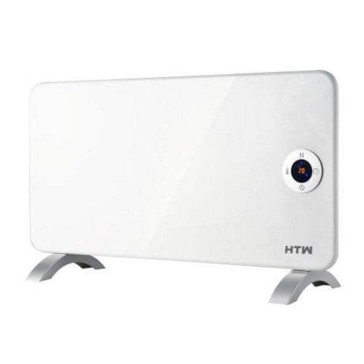 Calefactor cerámico Wi-Fi 1500W blanco, temporizador 24/7, display y montaje pared/suelo