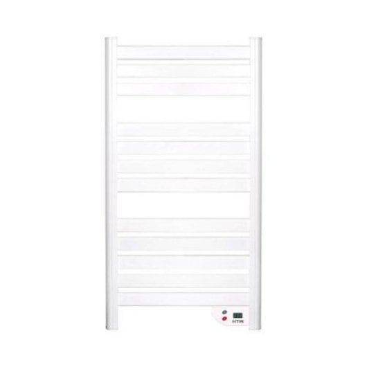Estufa eléctrica blanca 500W pantalla LED protección sobrecalentamiento 1,5 m cable