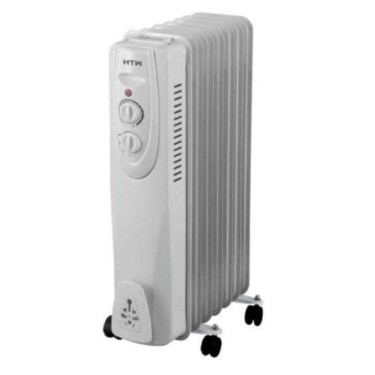 Radiador a Óleo HTW RAD92000F1 2000W 9 Elementos Branco Mobilidade Suave