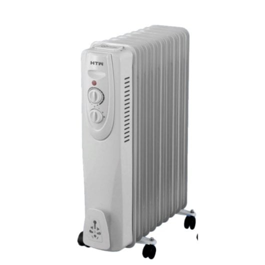 Radiador a Óleo HTW RAD92000F1 2000W 9 Elementos Branco Mobilidade Suave