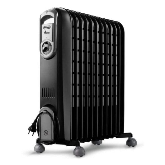 Radiador Eléctrico De'Longhi V551225.BG 2500W 75m³ Control Mecánico Temporizador ECO