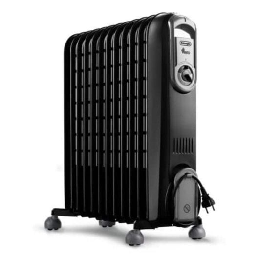 Radiador Eléctrico De'Longhi V551225.BG 2500W 75m³ Control Mecánico Temporizador ECO