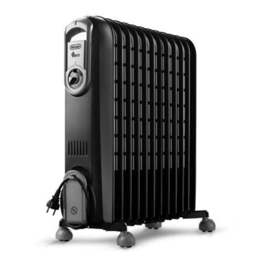 Radiador Eléctrico De'Longhi V551225.BG 2500W 75m³ Control Mecánico Temporizador ECO