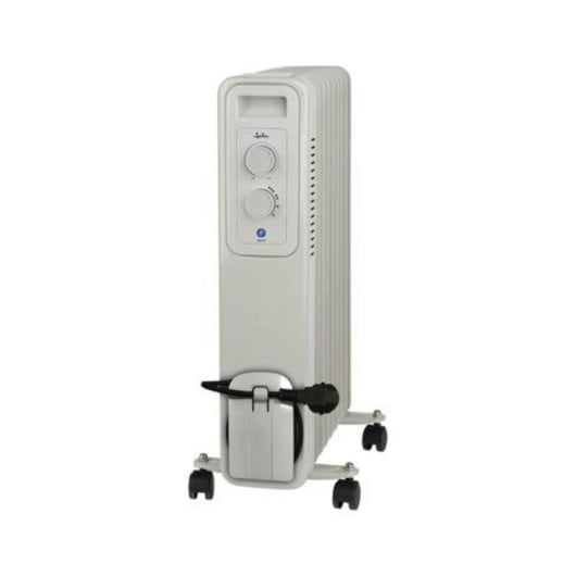Radiateur Electrique 2000W 9 éléments compact à thermostat réglable avec poignée et roulettes