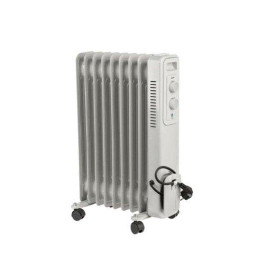 Radiatore a Olio Jata 2000W 9 Elementi con Termostato e Ruote