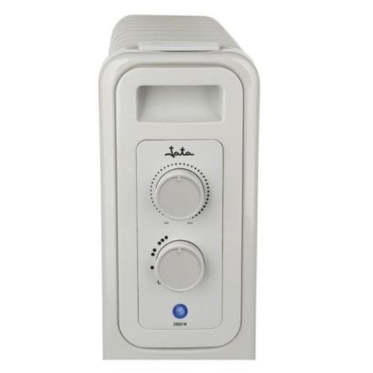 Radiateur Electrique 2000W 9 éléments compact à thermostat réglable avec poignée et roulettes