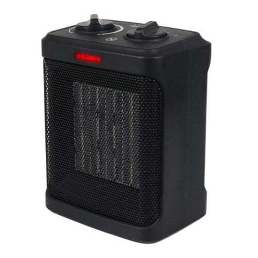 Aquecedor cerâmico QUO F3 1500W preto portátil com ventilação e segurança avançada