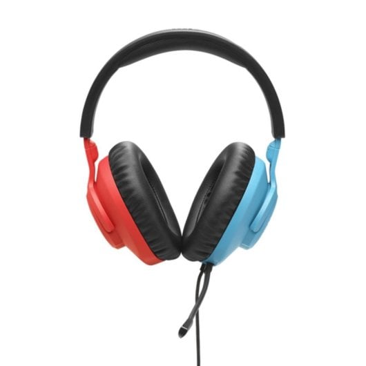 Casque JBL Quantum 100N filaire Jack 3.5 mm gaming micro détachable bleu rouge