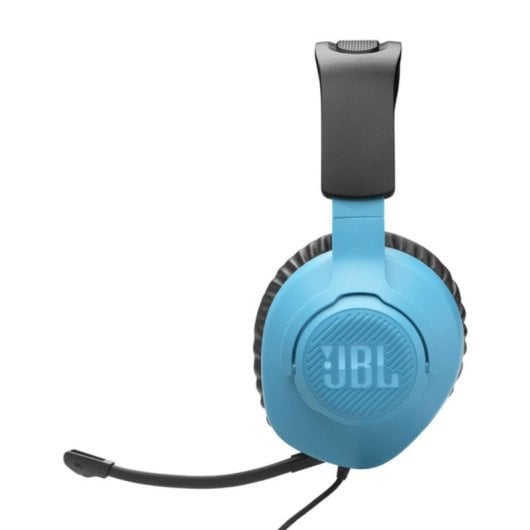 Casque JBL Quantum 100N filaire Jack 3.5 mm gaming micro détachable bleu rouge