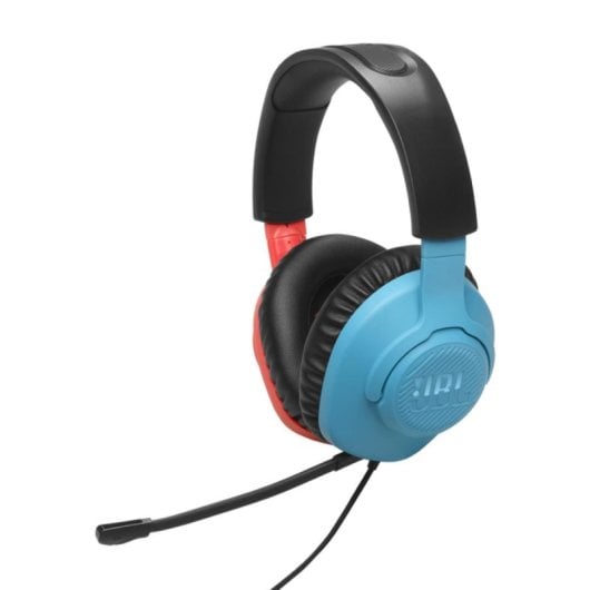 Casque JBL Quantum 100N filaire Jack 3.5 mm gaming micro détachable bleu rouge