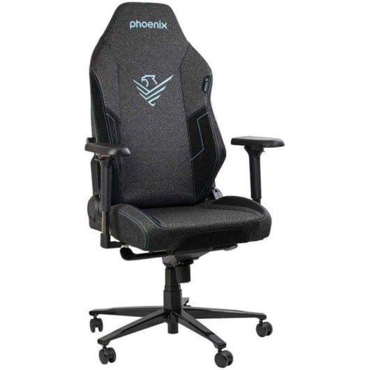 Silla Gaming Phoenix Monarch Negro Ergonómica 4D Tela Terciopelo Reclinable 150kg