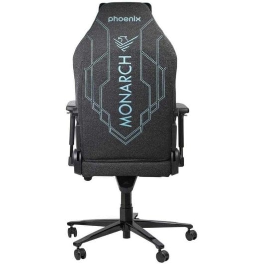 Silla Gaming Phoenix Monarch Negro Ergonómica 4D Tela Terciopelo Reclinable 150kg