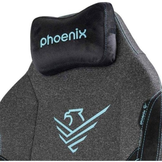 Silla Gaming Phoenix Monarch Negro Ergonómica 4D Tela Terciopelo Reclinable 150kg