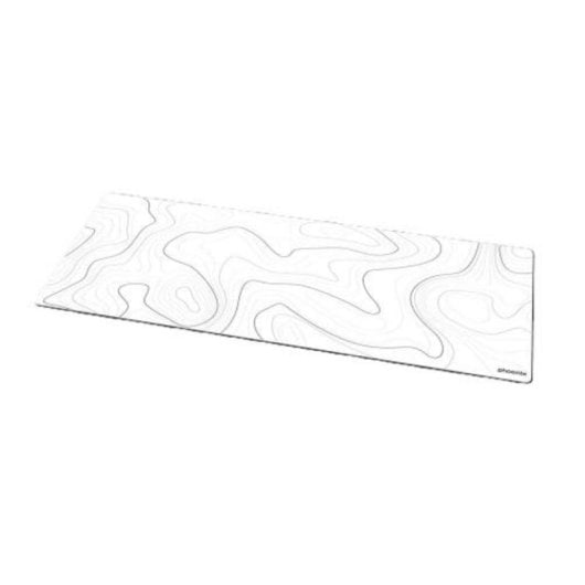 Mauspad Weiß PU-Leder Korkbasis wasserabweisend 90 mm x 40 mm x 3 mm