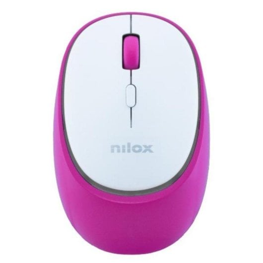 Rato Nilox NXMDWS104 Wireless Bluetooth 1600 DPI Rosa Recarga Clic Silencioso